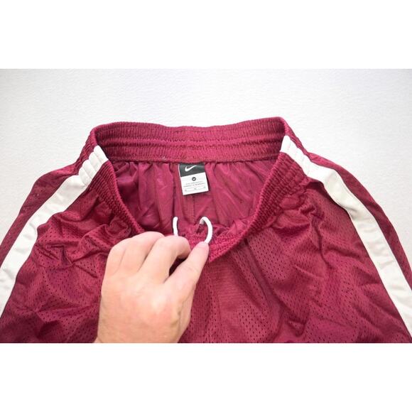 Nike Gym Shorts Mesh W/Pockets Basketball Burgundy 10" INS Mens Size Medium - Picture 4 of 6